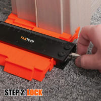 Herramienta De Replicación De Contorno Para Madera Y Azulejos Ruler De Medición Irregular Duplicador De Formas No Ajustable Lock - details 8