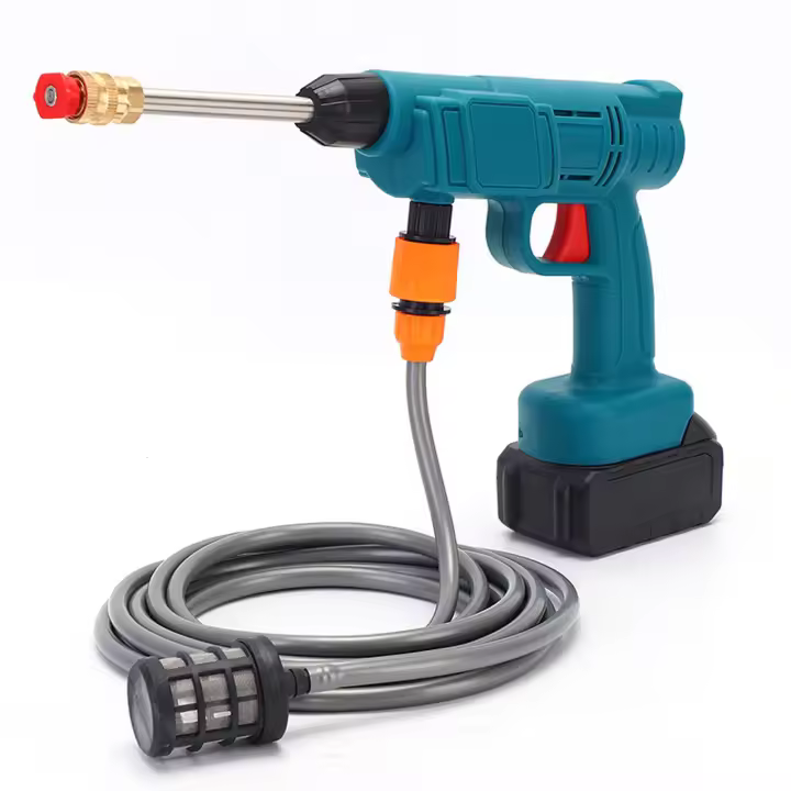 Lavadora de alta presión inalámbrica, pistola de agua portátil para lavado de autos+1 batería de 9000mAh - 1
