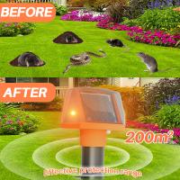 Repellente De Animales Solar Doble Cara Repulsa Ratones Moles Y Serpientes Cargado Con Solución No Contiene Químicos Originario De China - details 3
