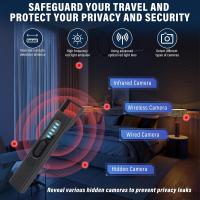 Micro Detector Espía, Detector de Cámara y Micro Espía, Detector de Cámara Oculta 3 en 1, Protección Total para Viajar y Proteger su Privacidad (Negro) - details 1