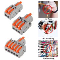 Conectores De Cable De Palanca 26PCS 1 En 2 Salidas Y 1 En 3 Salidas Y 1 En 5 Salidas Conectores Rápidos De Cable Terminales De Crimpado AOKIN - details 0