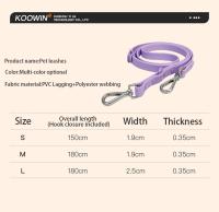 Correa Para Perros De PVC Impermeable De 2m Color Candy Traction Lead Rope Para Exterior Apto Para Mascotas Medianas Resistente Al Desgarro Y Al Desmontaje - details 7