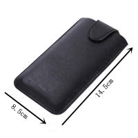 Funda De Teléfono De Cuero Ultrafina Universal Para Hombres Mochila De Cintura Para Smartphones De 4.7-5.2 Pulgadas Compatible Con iPhone Samsung Huawei Xiaomi LG - details 12