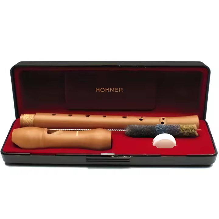 Flauta dulce soprano-Hohner (9532) (Madera Peral) (Barroca) (2 Piezas) - 1