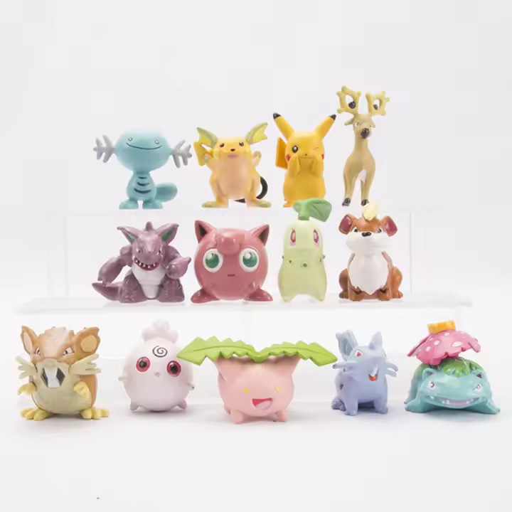 Set De 13 Figuras De Acción Pokemon 3-5cm Juguete Para Niños Y Adultos Colección De Modelos Bandai PVC - 1