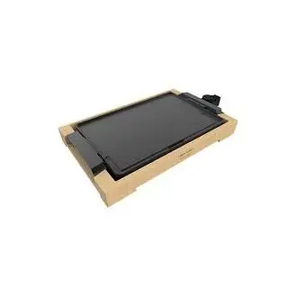 Cecotec 3089 Tasty&Grill 2000 Bamboo. Plancha de asar eléctrica con Potencia 2000 W Estructura Bambú Termostato regulable Plancha plana Apta lavavajillas. - 1