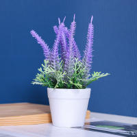 1PC Lavanda Artificial De 17CM Decoración Realista Para Escritorio De Oficina Regalo De Presentación Decoración De Hogar Y Oficina - details 4