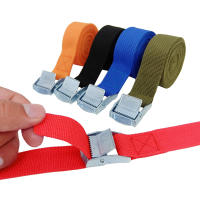 3pcs Cinturones De Tensión Para Auto Motocicleta Bicicleta Con Hebilla Metálica Y Correa Ratchet Para Equipaje De Viaje Color Rojo Negro Verde Azul Naranja - details 4