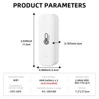 Sensor De Temperatura Y Humedad WiFi Tuya Para Hogar Inteligente Compatible Con Alexa Y Google Assistant Monitor Remoto Smart Life - details 10