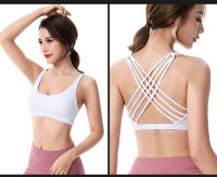 Nueva Sujetador Deportivo Para Mujer Push up Cross Back Shockproof Running Gimnasio Entrenamiento Yoga Top Corto De Fitness - details 6