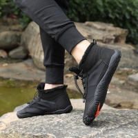 Botas De Invierno Para Hombres Y Mujeres Zapatos Casuales De Nieve Botas De Pies Calientes Para Exteriores Trabajo Zapatillas De Neopreno Cremallera Ajuste Tamaño 36-47 - details 27