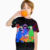 Camiseta De Verano Para Niños Con Estampado 3D De Amigos Arcoíris Moda Ropa Infantil Cómoda Impermeable Transpirable Para Primavera Otoño Invierno Unisex - details 3