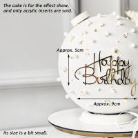 Nuevos Toppers De Cumpleaños Feliz En Acrílico Dorado Para Niñas Y Niños Decoración De Pastel Para Fiesta De Cumpleaños Regalo De Baño De Bebé - details 20