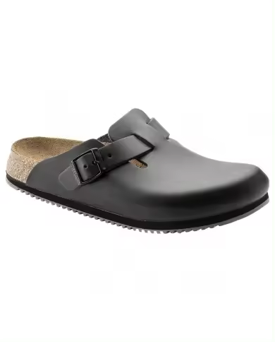 Sabot Sandalia Mujer Unisex Hombre Birkenstock Boston BS Super Grip Negro - 1