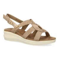 Davinia Shoes Sandalia plana de mujer comoda y elegante diseño moderno con tiras cruzadas y cierre de hebilla ideales para primavera verano. Shoes&Blues.es VR5-1663 - details 2
