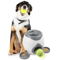 Lanzador Automático De Bolas De Tenis Con Alimentador Para Perros Juguete Interactivo Divertido Juego De Premio Para Entrenamiento De Perros Y Gatos - details 4