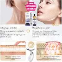 MISTIK  Equipo Masajeador Rejuvenecimiento Facial Papada Arrugas Piel Lifting Antienvejecimiento Hidratacion Con Serum Retinol Acne Colageno Belleza Mujer Cara Cuello Papada Terapia con EMS 42° Temperatura Vibracion Sonica Led MISTIK BEAUTY MADRID - details 1