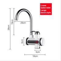 Grifo Eléctrico ZEXEF Calentamiento Instantáneo 3000W Rotación 360 Grados Doble Función Agua Caliente Y Fría Suministros Digitales Para Baño - details 4