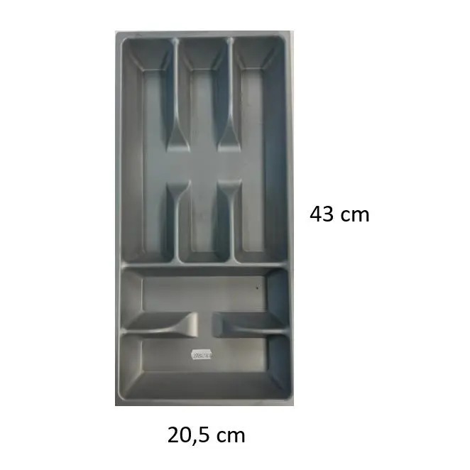 CUBERTERO DE PVC EN COLOR GRIS PARA CAJON MODELO COMBI - 1