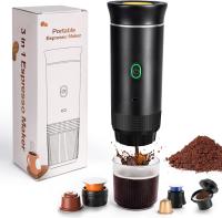 Cafetera Espresso Portátil 3 en 1, Compatible con Café Molido y Cápsulas (Grandes y Pequeñas), Extracción Inteligente, Carga USB-C, Ideal para Viajes, Oficina y Hogar, 72W, 12V, Acabado Mate - details 0