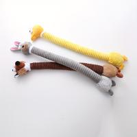 Juguete De Masticar Duradero Para Perros 1pc Diseño De Animales De Cuello Largo Juguete Suave De Peluche Con Sonido Squeaky Para Masticar Y Divertirse - details 3