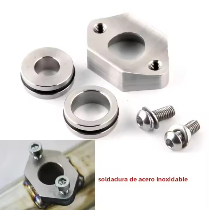 Tubo De Intercooler De Acero Inoxidable Y Aluminio Para Audi A4 MK4 VW Jetta Golf Beetle 1.8T Sensor Map Flange Adp05 Pieza - 1