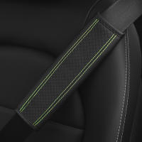 Almohadilla De Cinturón De Seguridad De Cuero PU Para Coche Cubierta De Hombro Transpirable Protección Accesorios De Automóvil Interior - details 13