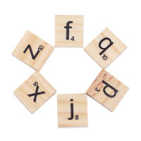 100pcs Abecedario Wooden Letters Ingles Alfanumerico Adornos Para Manualidades Palabras Inglesas Juguetes Educativos De Madera Para Niños - details 6