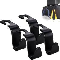 Organizador De Asiento Del Coche Con Gancho Para Bolsos Y Bolsos Accesorios De Almacenamiento Interior Clip Para Cabeza Del Asiento Delantero Material Plástico - details 1
