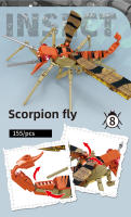 Bloques De Construcción De Insectos Orchid Mantis Sphecidae Mini Modelo De Animal Para Juego Creativo Y Decoración De Escritorio Regalos Para Niños En Navidad Y Cumpleaños - details 5