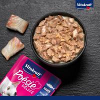 Vitakraft Poesie Delice Salsa con Abadejo 85 g - Comida Húmeda para Gatos, Bocaditos en Salsita, Sin Cereales - details 1