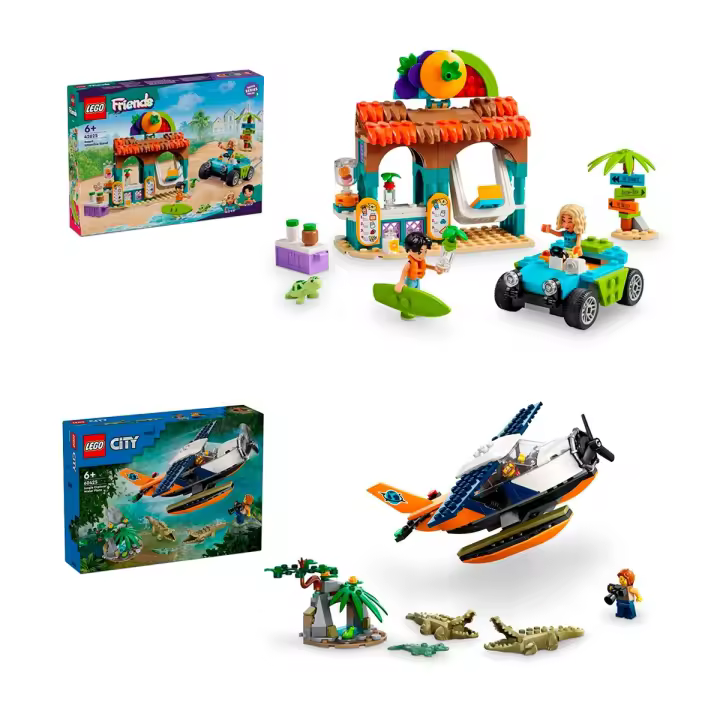 LEGO Puesto de Batidos de la Playa + LEGO City Exploradores de la Jungla: Hidroavión Hidroplano - 1