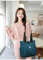 Bolso De Hombro Nylon Impermeable Gran Capacidad Bolso Tote Para Trabajo Escuela Y Viaje Ligero Y Práctico Para Mujer - details 11