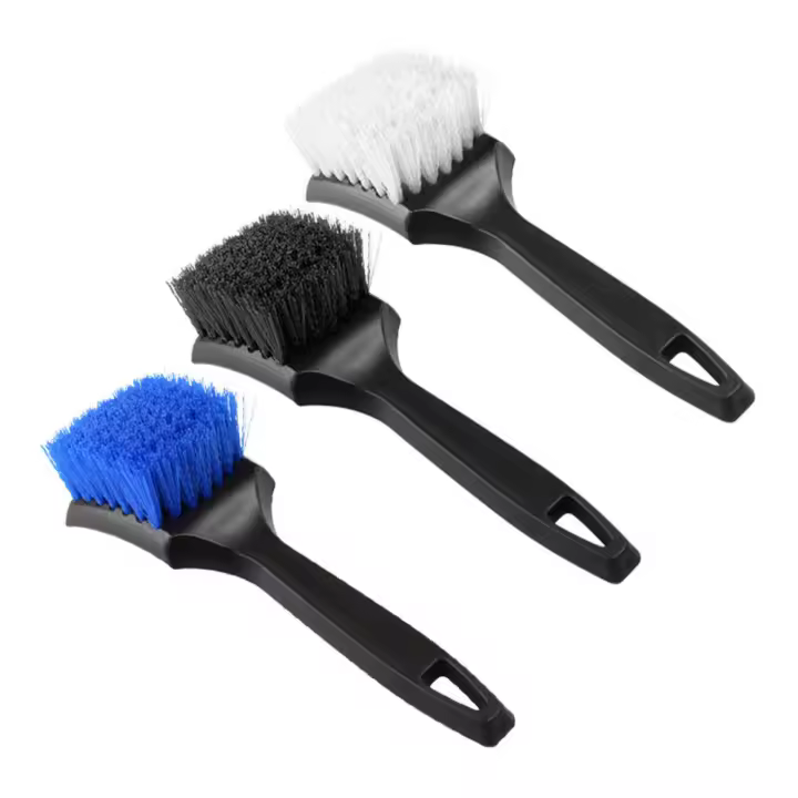 Cepillo De Limpieza Para El Hogar Y Coche Cepillo De Pneumáticos Duro Cepillo De Belleza Para Ruedas Y Asientos De Tela Cepillo Multifuncional Ecológico - 1