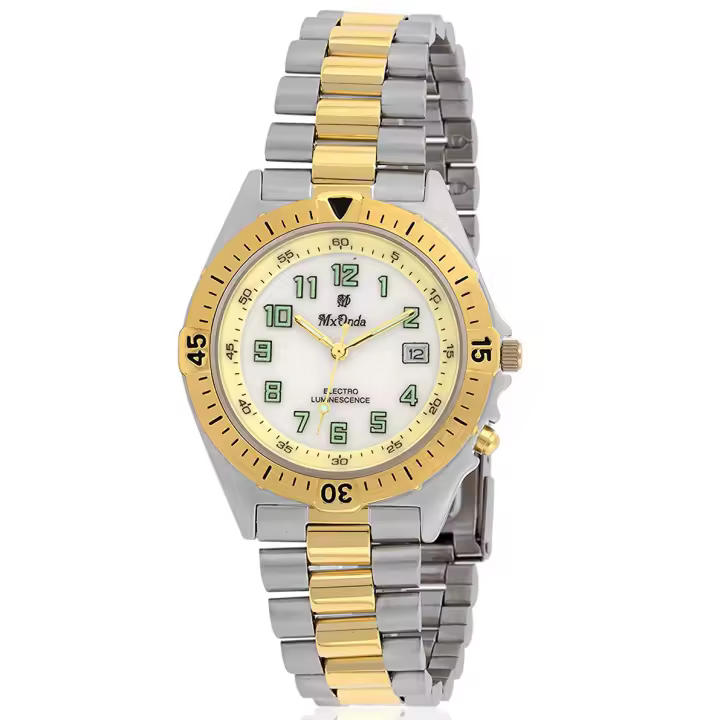 Mx-onda Mx-16029  Reloj Para Para Hombre Color Dorado - 1