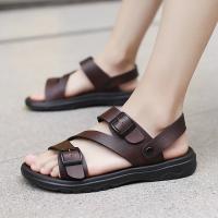 Sandalias De Verano Para Hombres Casual Deportivas Slipper PU Cuero No Eslipantes Transpirables Zapatos Romanos Playa Jardín - details 5