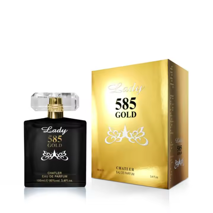 EAU DE PARFUM DOLCE LADY GOLD WOMAN 100ML------SUPERTOP VENTAS----MARCA CHATLER----DURACIÓN LARGA 8 HORAS---- - Fragancia de 100 ml para chicas dulces y coquetas - 1