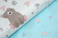LALA - Ropa de Cama para Cuna de Bebe, ropa de Cama para nuevo nacido, Valla anticolisión para Bebe, Oso de Algodón Puro, 30x30x6, Pieza Entera lavable, - details 3