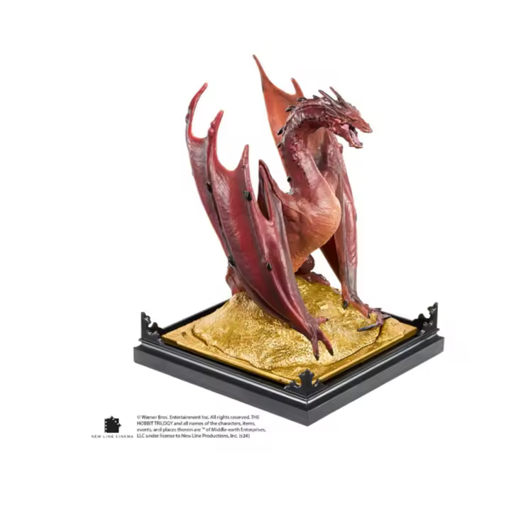 FIGURA EL SEÑOR DE LOS ANILLOS DIORAMA SMAUG 17 CM - Nuevo a Estrenar - Noble Collection - 1