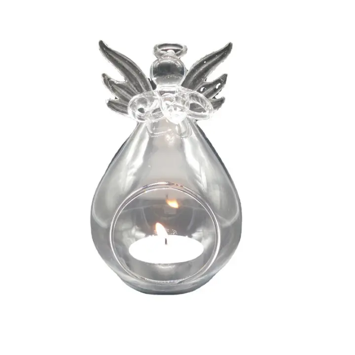 2 palitos de cristal en forma de ángel para decoración de fiestas en casa. - 1