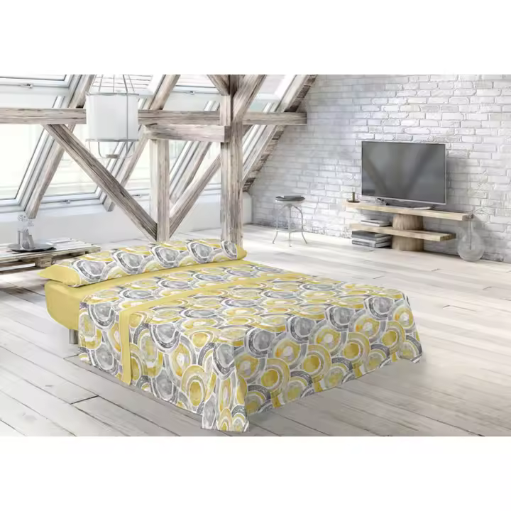 Juego de Sábanas Pierre Cardin ABDON Amarillo Cama de 90 - 1