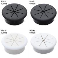 Organizador De Cables Para Escritorio Cubierta De Agujero Para Cable De Oficina Material ABS Blanco Y Negro - details 5