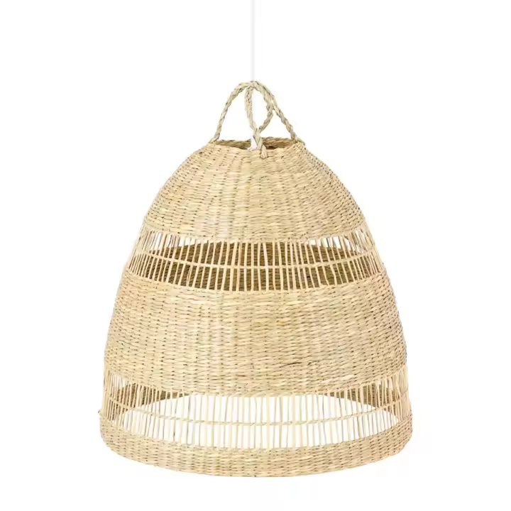 Barcelona LED Lámpara colgante de mimbre "Ikken" - 1