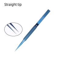 Aguja De Reparación De Teléfono Con Huella Dactilar 1PC Acrílico De Aleación De Titanio Punta Fina 0.15mm Curva O Recta - details 7