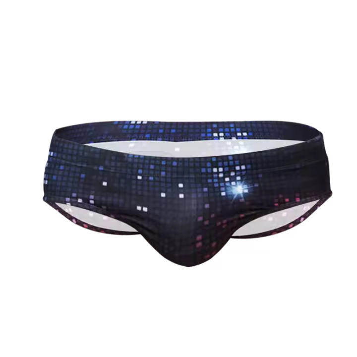 Nueva Bikini De Natación Para Hombres Sexy Con Estampado Briefs Push-Up Shorts De Baño Para Surf Y Playa Trunks De Natación - 1