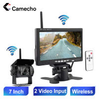 Camecho Car Monitor 7 inch TFT LCD Display Wireless Backup Camera Monitor for Bus Car Rearview Home Surveillance Camera Monitor - details 1