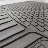 Juego de 4 Alfombras Para Coche, Alfombrillas Universales para Coche,Antideslizantes,Recortables De Caucho,Alfombras Delanteras y Traseras,Color Negro - details 3