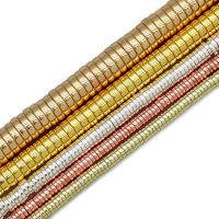 JHNBY Rosa Oro Monedas Planas Redondas Hematita 3/4/6/8mm Piedra Natural Espaciadores Cuentas Sueltas Para Hacer Joyas Pulseras DIY - details 5