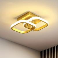 Lámpara De Techo Moderna Estilo Nórdico Para Pasillo Puerta Del Balcón Entrada Cristal Lámpara Simplicidad Decorativa Metal LED - details 1