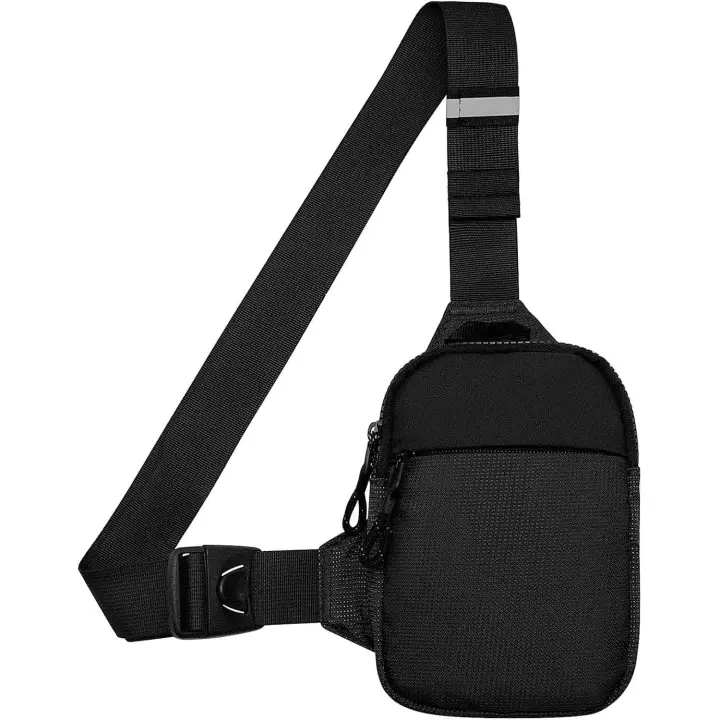 Mini bolso bandolera - Bolso bandolera pequeño impermeable para teléfono, informal, para senderismo, para hombre y mujer - 1